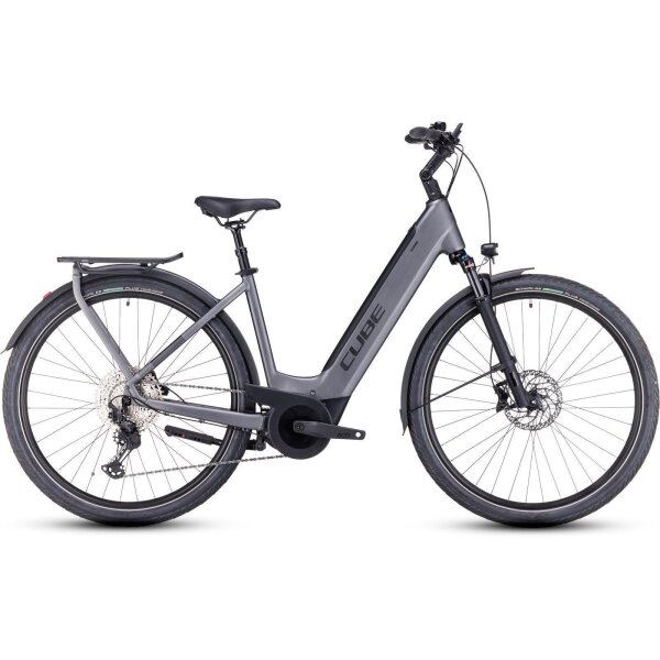 Cube Touring Hybrid EXC 625 Tiefeinsteiger Trekking E-Bike 2024 | grey´n´metal