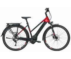 Pegasus Premio EVO 10 28" 10-Gang 500Wh Trapez-Rahmen-E-Bike | Damen | 2019 | rot & schwarz matt