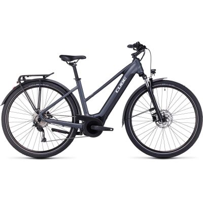 Cube Touring Hybrid ONE 625 Trapez Trekking E-Bike 2024 | grey´n´white Trapeze 50 cm