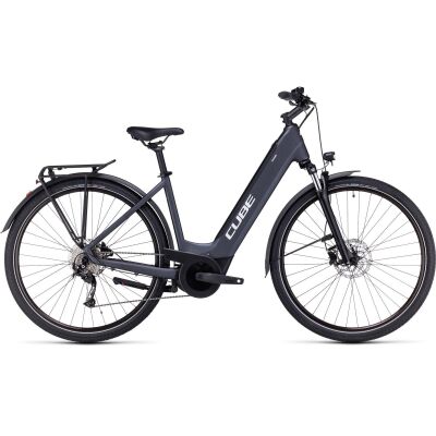 Cube Touring Hybrid ONE 625 Tiefeinsteiger Trekking E-Bike 2024 | grey´n´white Easy Entry 58 cm