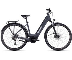 Cube Touring Hybrid ONE 625 Tiefeinsteiger Trekking E-Bike 2024 | grey´n´white Easy Entry 58 cm