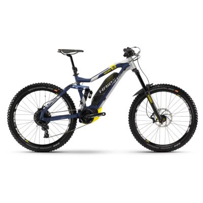 Haibike XDURO Nduro 7.0 500Wh E-Bike 11-G NX 2018 | silber/blau/gelb matt
