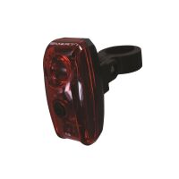 SMART LED Batterierücklicht inkl. Halter(bis 34,9 mm) und Alkaline Batterien AAA | Befestigung: Sattelstütze | schwarz | SB-Verpackung