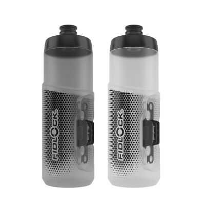 FIDLOCK Trinkflasche TWIST bottle 600 Inhalt: 600 ml | transparent schwarz