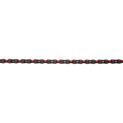 KMC Fahrrad Kette X12 SL DLC Super Light Kompatibilität: 12-fach | SB-Verpackung | schwarz / rot