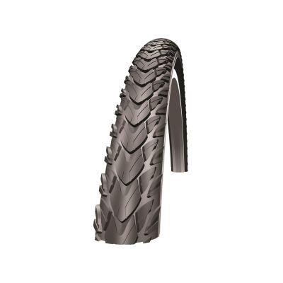 SCHWALBE Fahrradreifen Marathon Plus Tour HS 404 26 Zoll | ETRTO: 50-559 | Draht | TwinSkin | schwarz Reflex