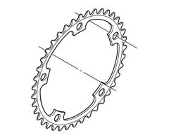 SHIMANO Kettenblatt Ultegra FC6703 39 Zähne | silber...