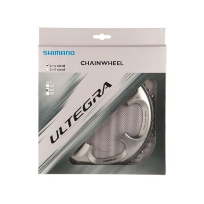 SHIMANO Kettenblatt Ultegra FC6703 52 Zähne | silber | Lochkreis: 130 mm