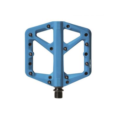 CRANKBROTHERS Plattformpedal Stamp 1 Large Gewinde: 9/16 Zoll | Gleitlager (innen) / Industrielager | blau | SB-Verpackung