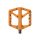 CRANKBROTHERS Plattformpedal Stamp 1 Large Gewinde: 9/16 Zoll | Gleitlager (innen) / Industrielager | orange | SB-Verpackung