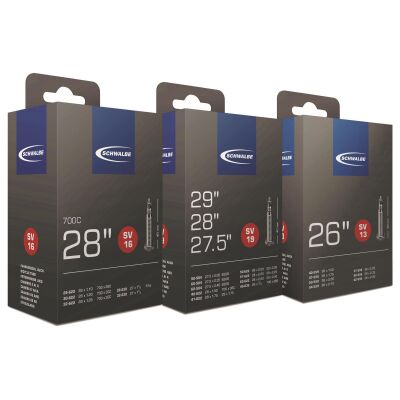 SCHWALBE Fahrradschlauch SV Ventil 18 Zoll | ETRTO: 32/47-355/400 | SV | Schwalbe Nr.: 5 | Ventillänge: 40 mm