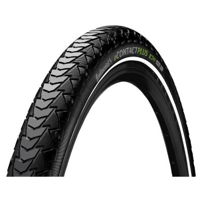 CONTINENTAL Fahrradreifen eContact Plus 20 Zoll | ETRTO: 55-406 | Draht | schwarz Reflex