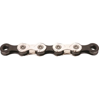 KMC Fahrrad Kette X11 Kompatibilität: 11-fach | Montageverpackung | silber / schwarz | 118 Glieder
