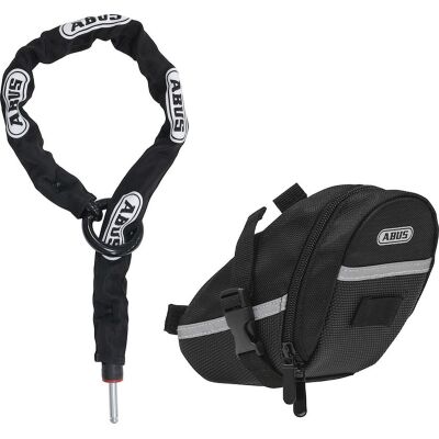ABUS Anschließkette Adaptor Chain ACH 2.0 6KS/85BK + ST5950 schwarz | Durchmesser: 6 mm | Länge: 1000 mm