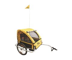 M-WAVE Kinderanhänger gelb