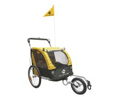 M-WAVE Kinderanhänger gelb