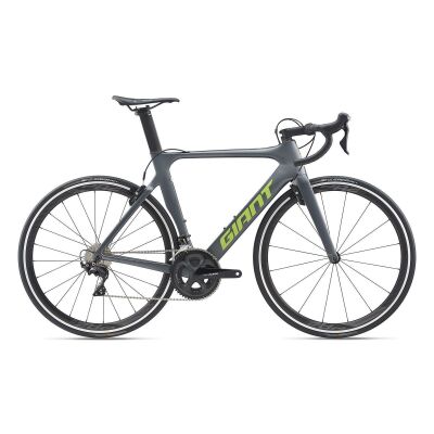 GIANT PROPEL ADVANCED 2 Aero-Rennrad 2020 | Charcoalgrey / Green Matt-Gloss