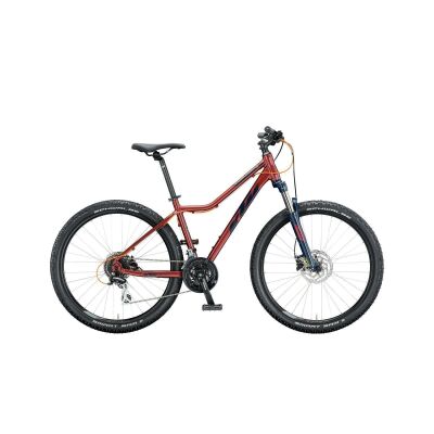 KTM PENNY LANE DISC 27 MTB Hardtail 2020 | indianred (eveblue+mandarin)