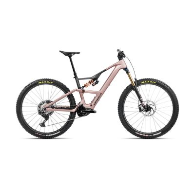 Orbea RISE LT M-TEAM 630W 20mph E-Fully 2025 | Desert Rose - Carbon Raw XL