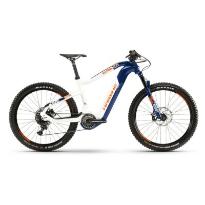 Haibike XDURO AllTrail 5.0 i630Wh Flyon E-Bike 11-G NX 2021 | blau/wei&szlig;/orange