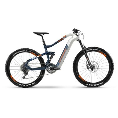 Haibike XDURO AllMtn 5.0 i630Wh Flyon E-Bike 11-G NX 2021 | wei&szlig;/blau/orange