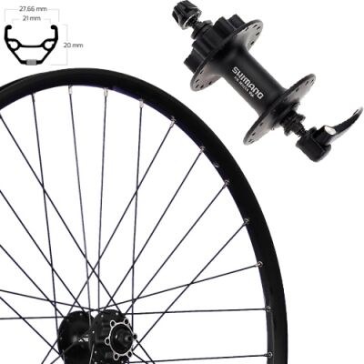 Taurus 21 Vorderrad 28", Disk 6-Loch, schwarz, SE