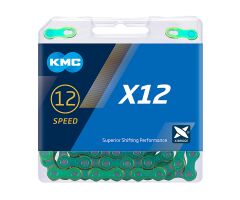 Kette KMC, X12, Aurora Green 126 Glieder