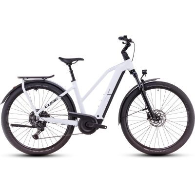 Cube Kathmandu Hybrid ONE 800 Trapez Trekking E-Bike 2025 | polarwhite´n´black Trapeze 50 cm