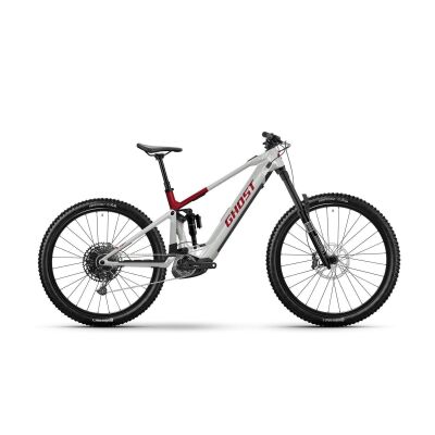 Ghost E-RIOT ADVANCED 800Wh E-Fully 2025 | misty gray / rebel red - glossy