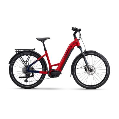 Haibike TREKKING 7 800Wh Tiefeinsteiger Trekking E-Bike 2025 | dynamite red/blue glänzend