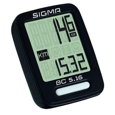 SIGMA Fahrradcomputer BC 5.0 WR | schwaz, kabelgebunden
