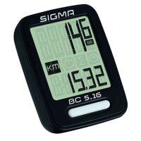 SIGMA Fahrradcomputer BC 5.0 WR | schwaz, kabelgebunden