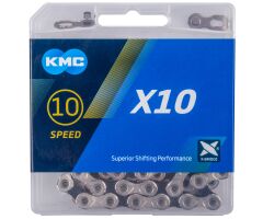 KMC KETTE KMC X10 114 GLIEDER SILVER/BLACK
