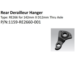Ausfallende RE266 A7005-T6 Thru Axle Ø12mm for 17-TCR