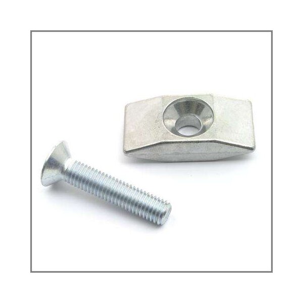 Pletscher ESGE Lasche F 15/3+M10x50 Senkschraube