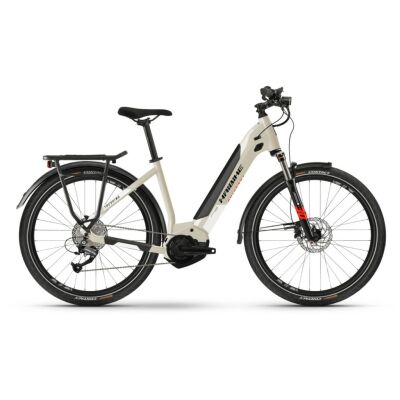 Haibike Trekking 4 i500Wh E-Bike Low Step 9-G Altus 2021 | desert/white