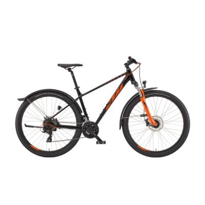 KTM CHICAGO STREET 27 MTB Hardtail 2021 | metallic black (orange)