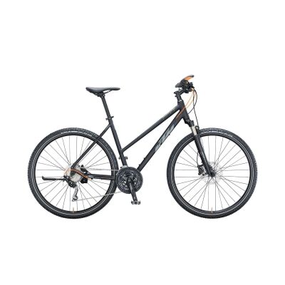 KTM LIFE ACTION D Crossrad 2021 | black matt (grey+orange glossy)