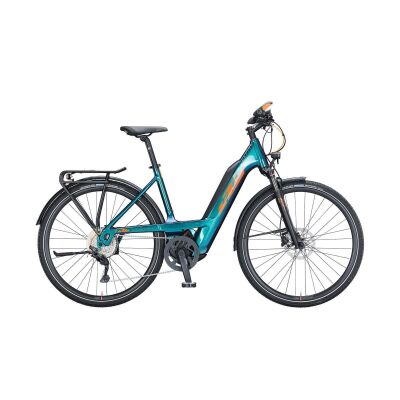 KTM MACINA SPORT 630 TS E-Bike Trekkingrad 2021 | green purple flip (orange+black)