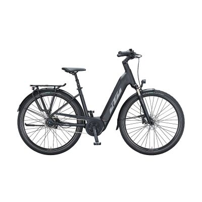 KTM MACINA CITY A510 US E-Bike Trekkingrad 2021 | black matt (grey+orange)