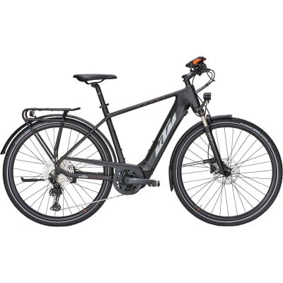 KTM POWER SPORT 12 PLUS H E-Bike Trekkingrad 2021 | black matt (grey+orange)