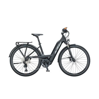 KTM POWER SPORT 12 PLUS PTS 56CM TS E-Bike Trekkingrad 2021 | black matt (grey+orange)