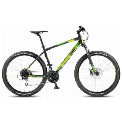 KTM CHICAGO 27.24 DISC H Black Matt / Green MTB Hardtail...