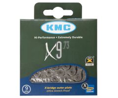 KMC X9 Kette grau, 50 m Rolle + 40 Verschlüsse