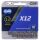KMC X12 Kette silber / schwarz, SB-verpackt, 126 Glieder