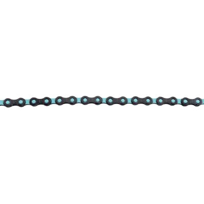 KMC DLC12 Kette schwarz / hellblau