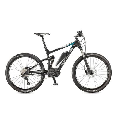 KTM MACINA LYCAN 275 Black Matt / Petrol+White E-MTB Fully 2017
