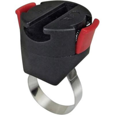 Rixen & Kaul Adapter für Seil- und Kabelschlösser (Ø6-10 mm), Adapter für Ø 15-45 mm, einstellbar für vier versch. Einschubrichtungen