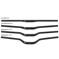ergotec Humpert Lenker Riser Bar 30 6+ | Alu, Ø 31,8mm, 800mm, schwarz, 12°