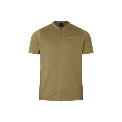 Endura Loop S/S Zipped Jersey Tweed Green